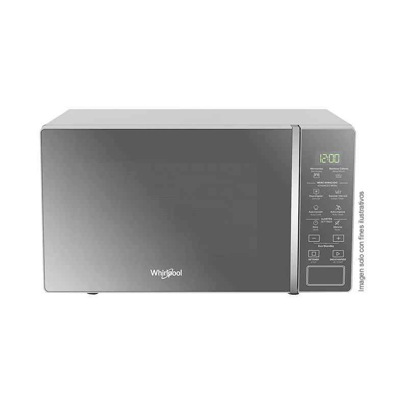 Microondas convencional 0.7pc WM1807D Whirlpool 12 opciones de auto coccion 6 opcones para suavizar 4 opciones para descongelar .