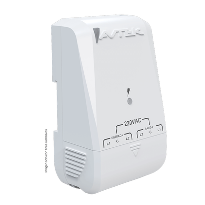 Protector de voltaje PABAS-B230 Avtek con alta capacidad de supresión para equipos de refrigeración, AA y congeladores, hasta 48.000 BTU, 4HP, 6600 VA, 30 A, 220 VAC / 60 HZ; 2100 JOULES, 3-4 MIN, boneras.