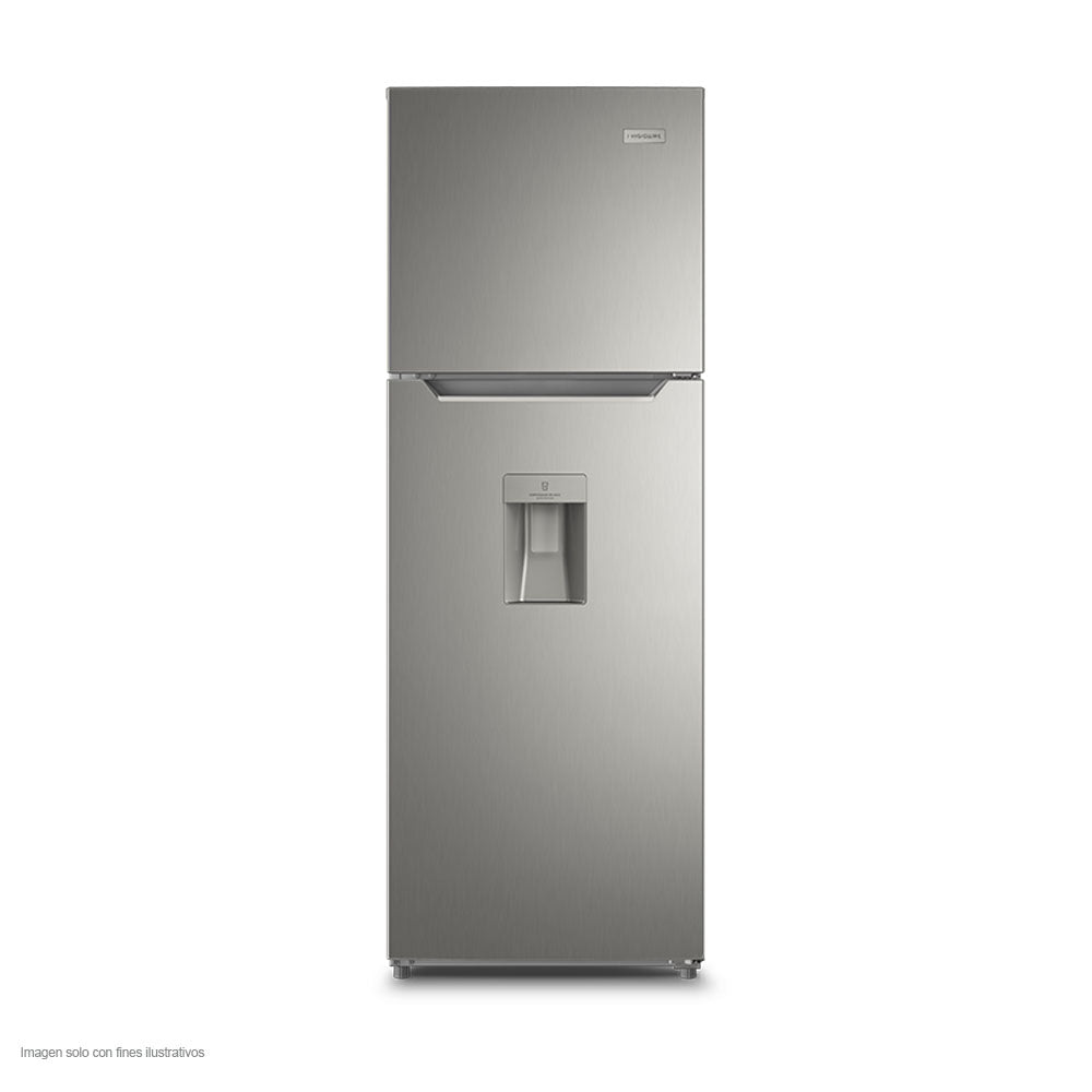 Refrigeradora 12pc TopMount FRTS12K3HTS Frigidaire color gris con dispensador de agua