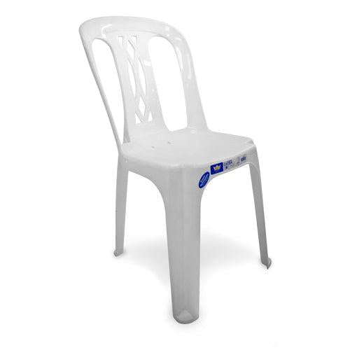 Silla plástica modelo caoba PE-SLX054000, sin brazos, estructura de polipropileno