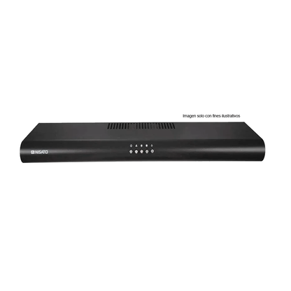 Extractor de Grasa Compacto, 30”, NPE-78NNDM, Nisato, Filtros de aluminio lavable y carbón activo, Color negro