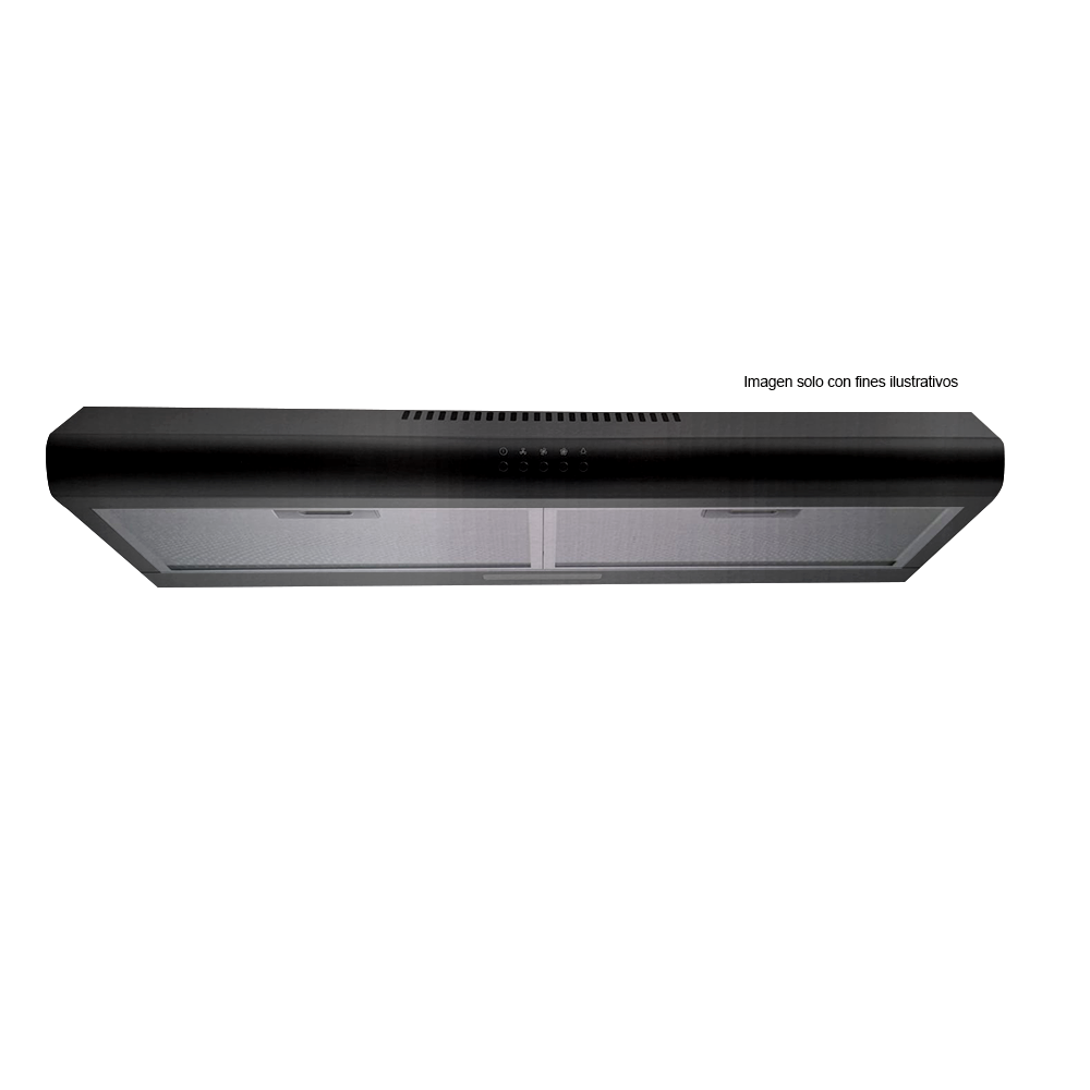 Extractor de Grasa Compacto, 30”, NPE-78NNDM, Nisato, Filtros de aluminio lavable y carbón activo, Color negro