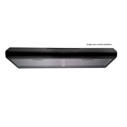 Extractor de Grasa Compacto, 30”, NPE-78NNDM, Nisato, Filtros de aluminio lavable y carbón activo, Color negro
