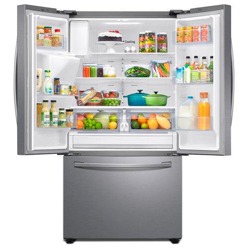 Refrigeradora French Door 27 PC RF27T5201S9/AP SAMSUNG con dispensador de agua y hielo