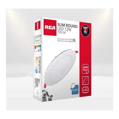 RCA Round Panel LED 12W 85-277V 6500K Para Embutir