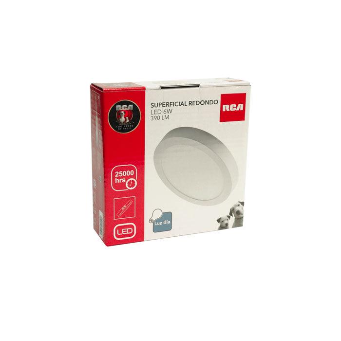 RCA ROUND PANEL LED 6W 85-277V 6500K SUPERFICIAL