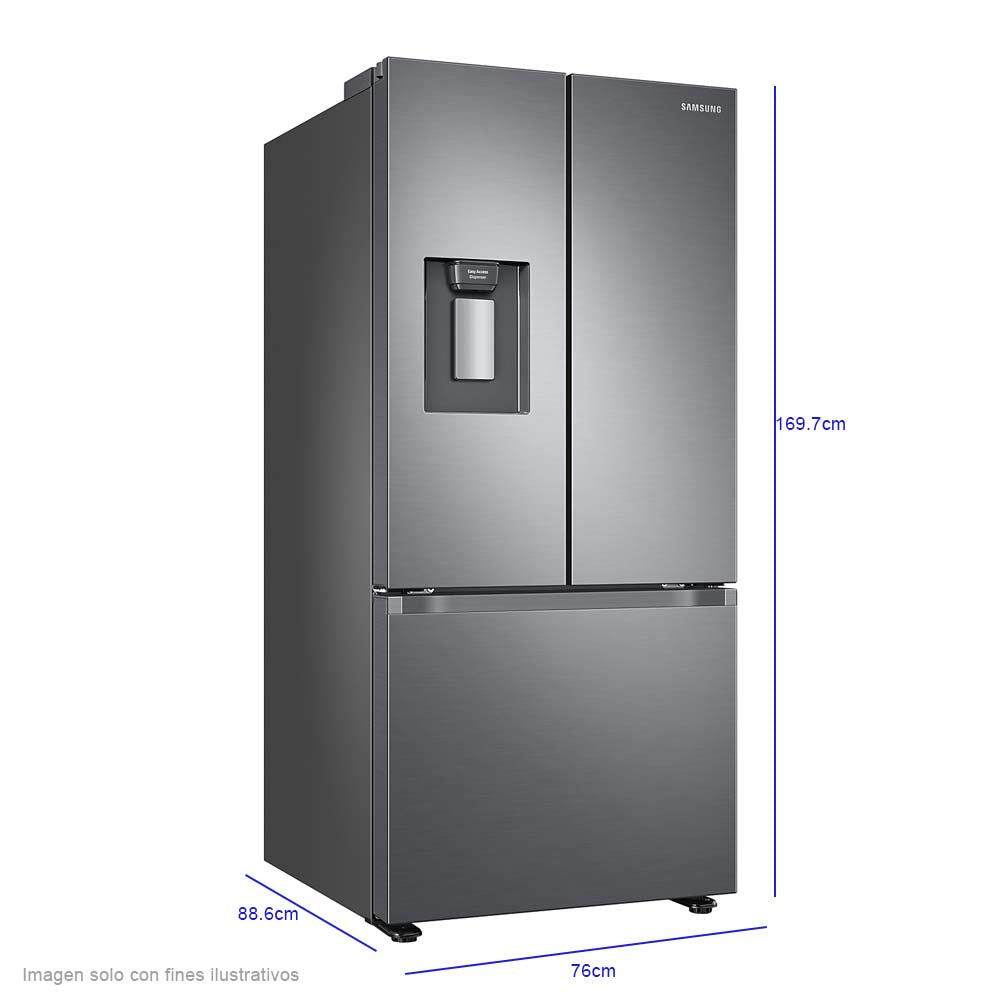 Refrigeradora 22pc french door RF22A4220S9/AP Samsung.