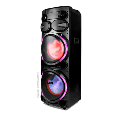 Party icon one , MY-PST1225 Mystic,  audio con Bluetooth, Micrófono inalámbrico UHF, Radio FM, Luz LED. 150W RMS