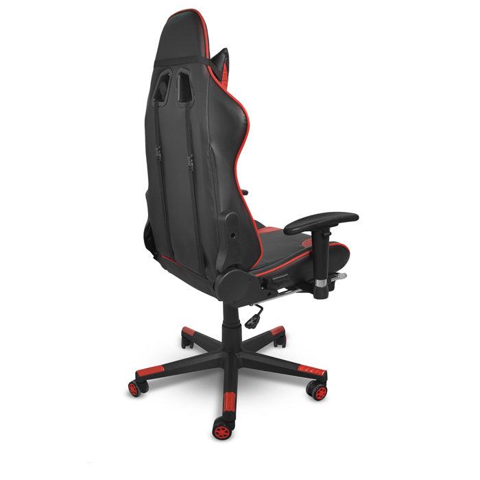 SILLA GAMING MODELO MONACO, COLOR ROJA, TAPIZADO EN PVC/PU, REFERENCIA CH-9012 RED,MEDIDAS W68xD61xH122-132CM