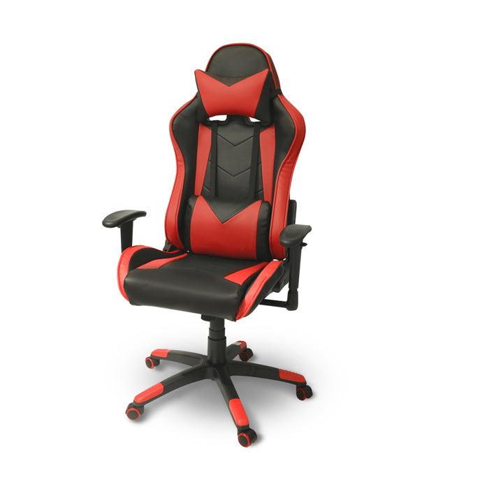 SILLA GAMING MODELO PARIS COLOR ROJA, TAPIZADO EN PVC/PU, REFERENCIA CH-0287 RED, MEDIDAS W68xD61xH122-132CM