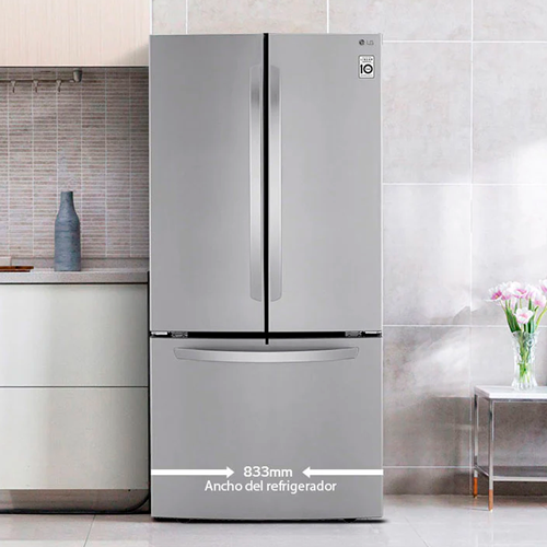 Refrigeradora LG french door 25pc inverter door LM65BGSK cooling