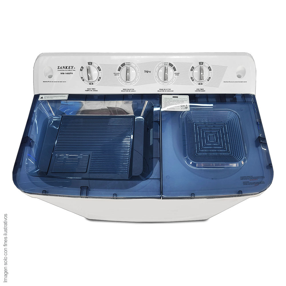 Lavadora semiautomática 14kg WM-1466PH Sankey doble tina