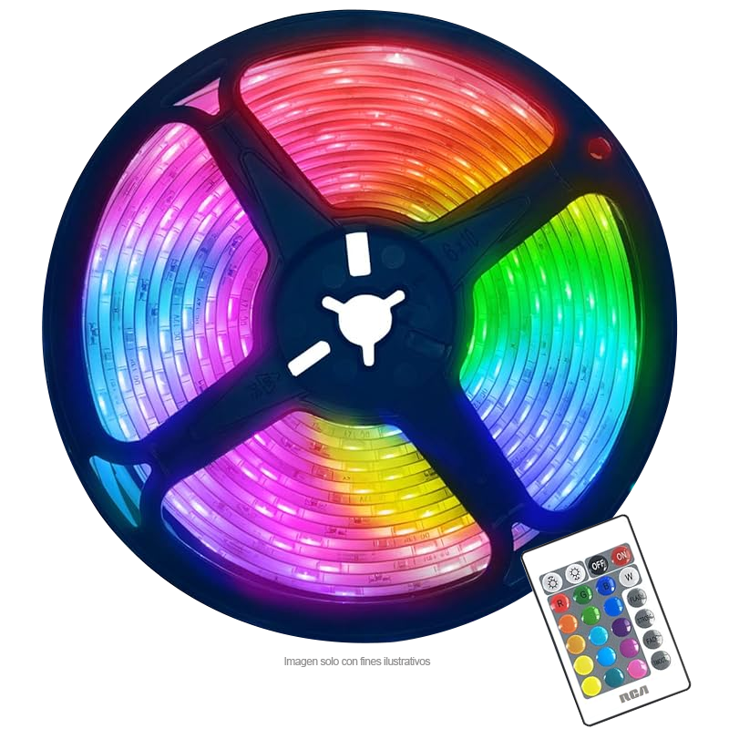 Tira LED Smart RLSM30 RCA Wi-Fi +RF 16 millones de colores RGB, 5metro.