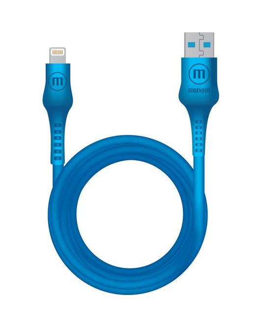 MAXELL JELEEZ 348209 CABLE AZUL USB A LIGHTNING 4 PIES