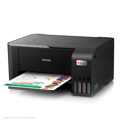 Impresora Multifuncional, 3 en 1, L3250, Epson, C11CJ67301, Wi-Fi, Sistema Continuo de Tinta EcoTank, Función de Impresión, Copiado y Escaneo.