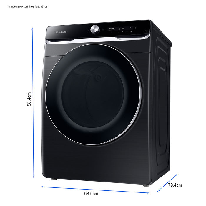 Secadora carga frontal 24 kilos DV24A8870PV/AP Samsung con sensor de secado smart check