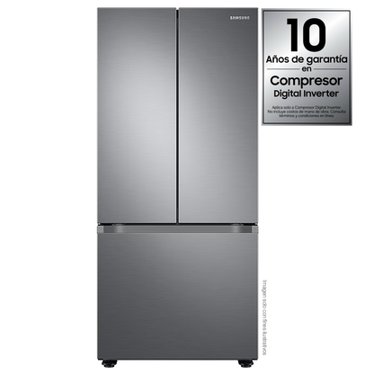 Refrigeradora Samsung 22pc RF22A4010S9/AP french door inverter monocooling bandejas de vidrio templado.