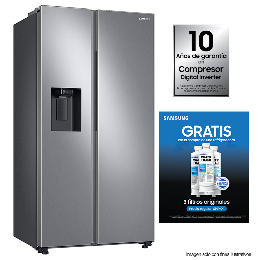 Combo de refrigeradora 22pc RS22T5200S9/AP + 3 HAF-QIN/EXP Samsung