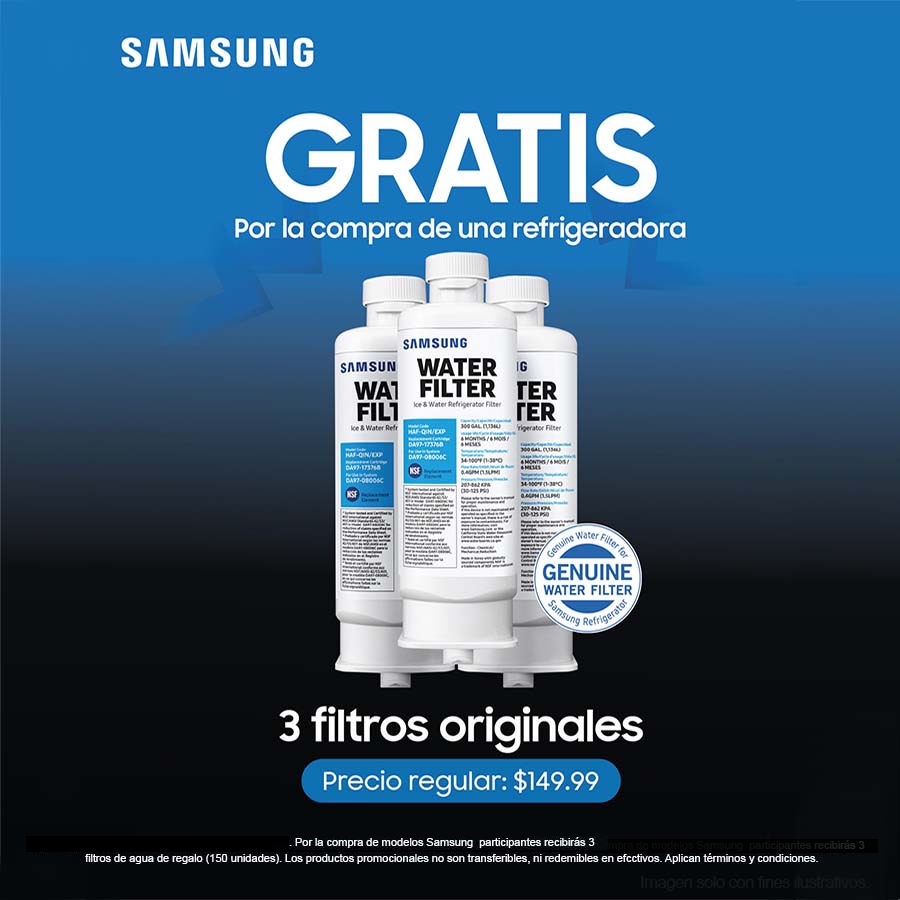 Combo de refrigeradora 22pc RS22T5200S9/AP + 3 HAF-QIN/EXP Samsung