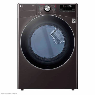 Secadora a gas 22kg DF22BV2BR secado Turbo Steam Sensor de secado ThinQ color negro