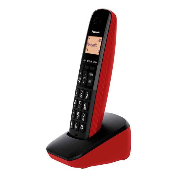 Panasonic KX-TGB310LAR Telefono Inalámbrico Negro y Rojo 1 Auricular