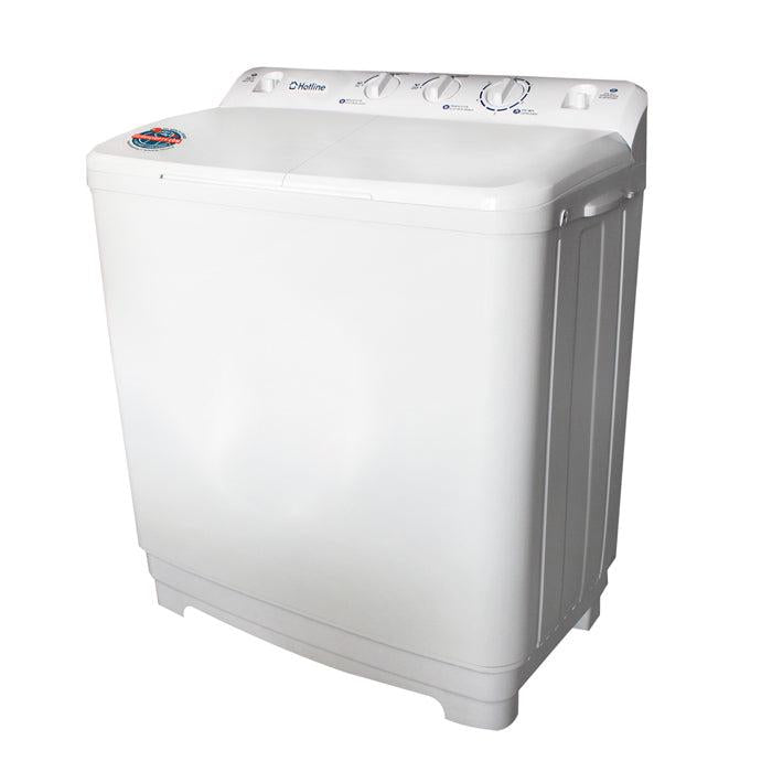 Lavadora Semiautomática, 10 kg, HLWM1012, Hotline, Con bomba de expulsión, Color blanco