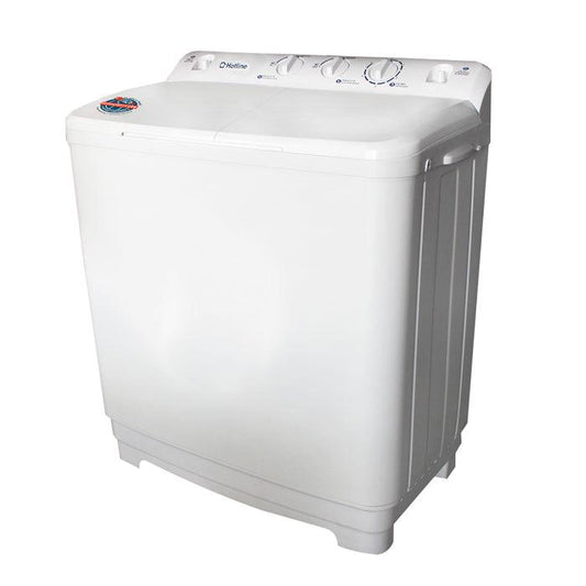 Lavadora Semiautomática, 10 kg, HLWM1012, Hotline, Con bomba de expulsión, Color blanco