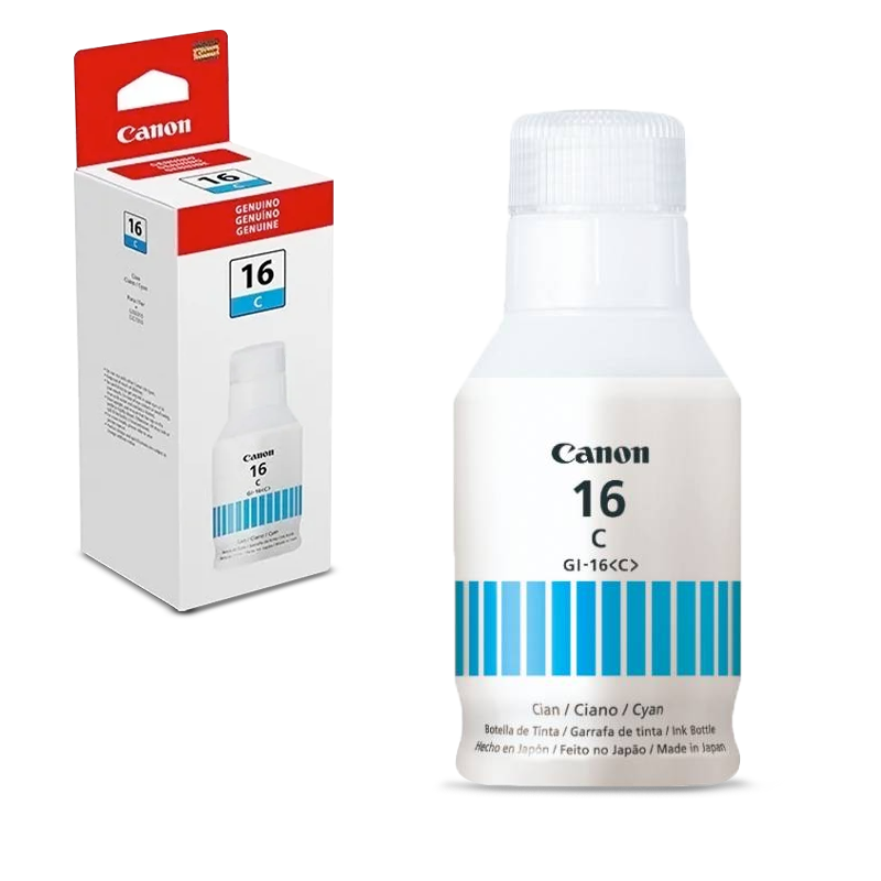Botella de tinta GI-16C, cyan Canon