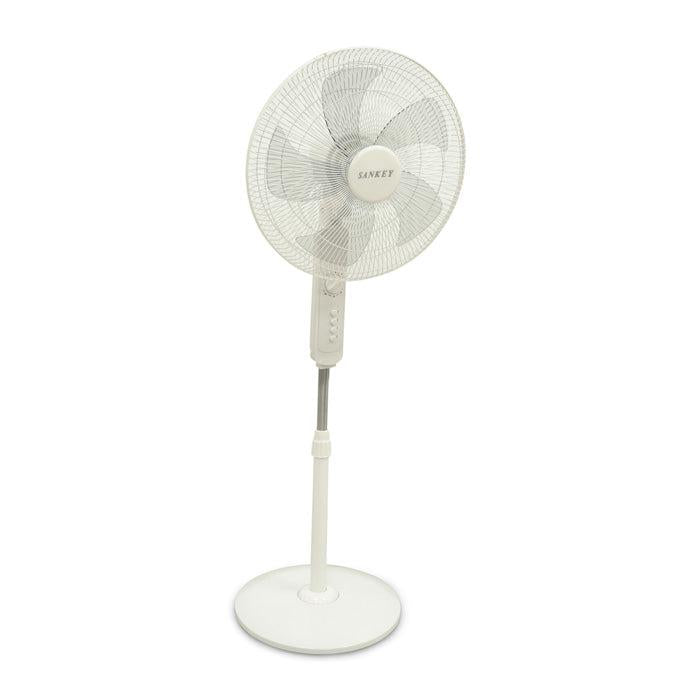 Abanico de pedestal 16" FN-1734 Sankey 3 velocidades color blanco