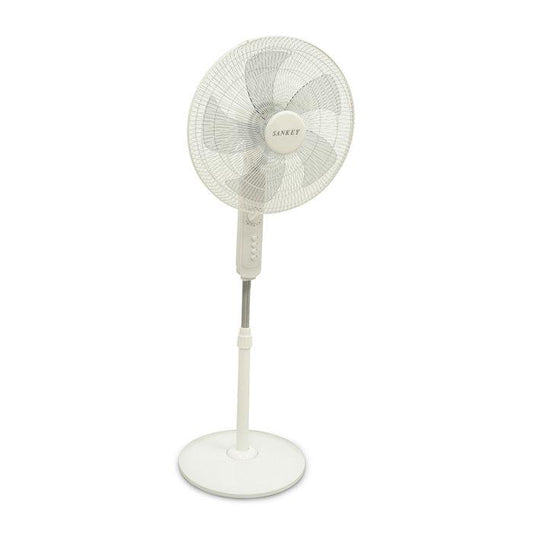 Abanico de pedestal 16" FN-1734 Sankey 3 velocidades color blanco