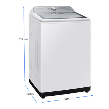 Lavadora de 24Kg de carga superior WA24A8370GW/AP Samsung en color blanco