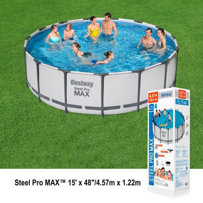 Piscina Steel Pro MAX 56439 POOL SET 15 X 48/4.57M X 1.22M Bestway