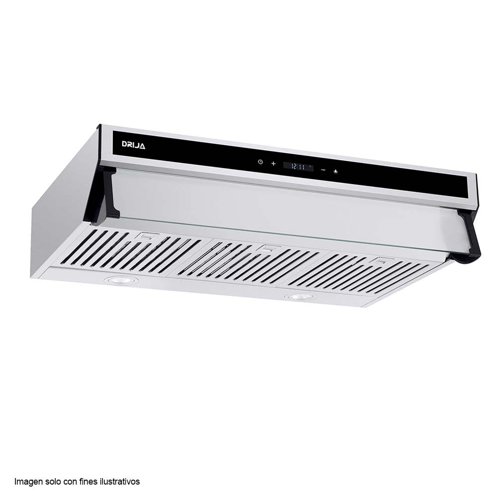 Extractor de grasa 30" compacta Slim Touch 76 ACERO DRIJA filtros de aluminio