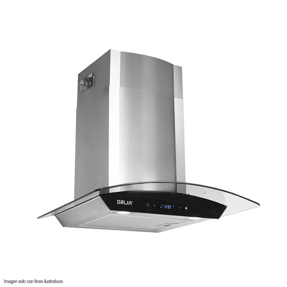 Extractor 24" Prisma Touch 60 campana pared acero + vidrio templado
