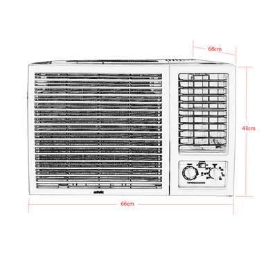 Aire acondicionado Mystic tipo ventana 18,000 BTU MY-AV1820