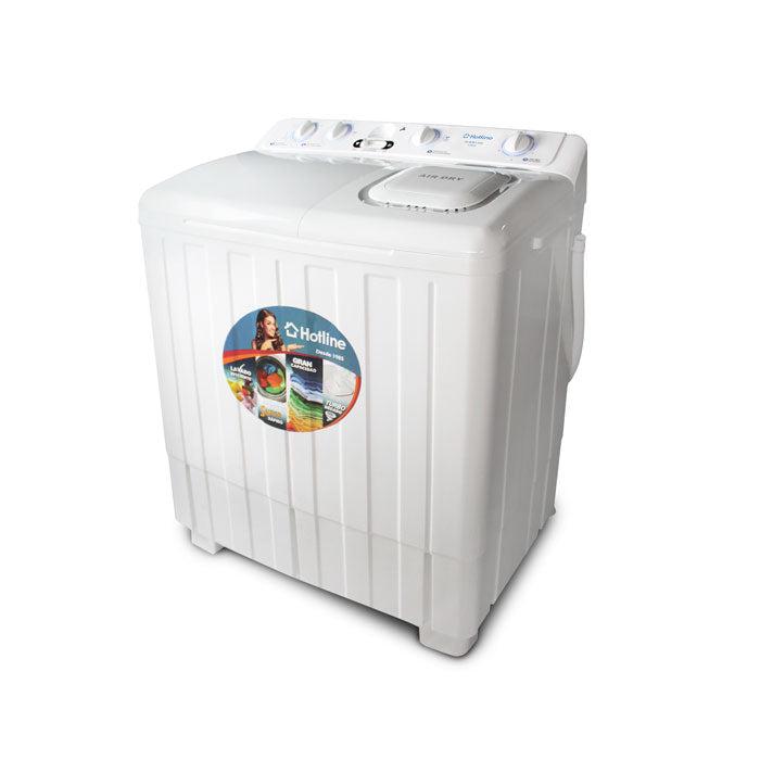 Lavadora Semiautomática, 12 kg, HLWM1250, Hotline, Blanca con bomba de expulsión