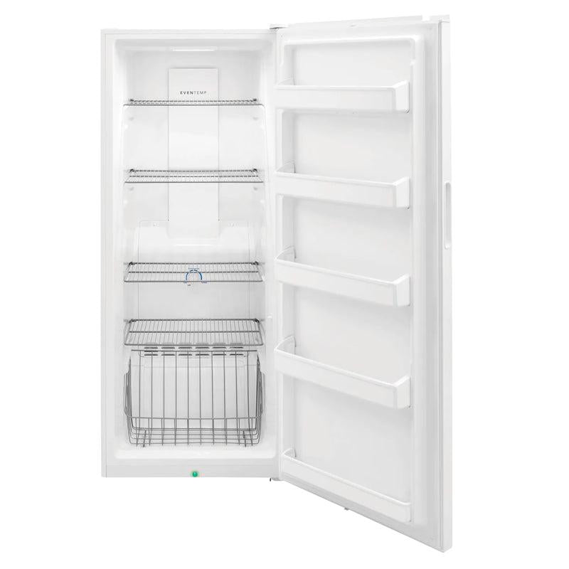 FRIGIDAIRE CONGELADOR VERTICAL 13 PC FFFU13F2VW GARANTIA DE CORTE DE ENERGIA SISTEMA DE REFRIGERACION EVEN TEMP