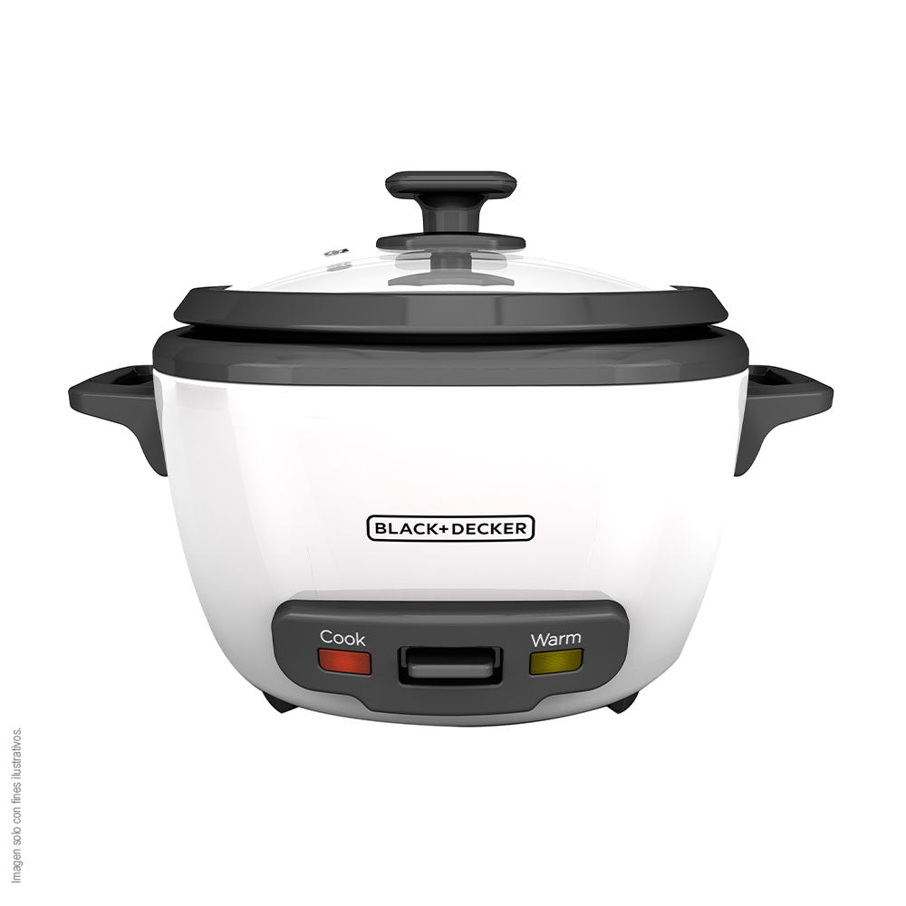 Olla arrocera 14 Tazas RC514 Black & Decker color blanca