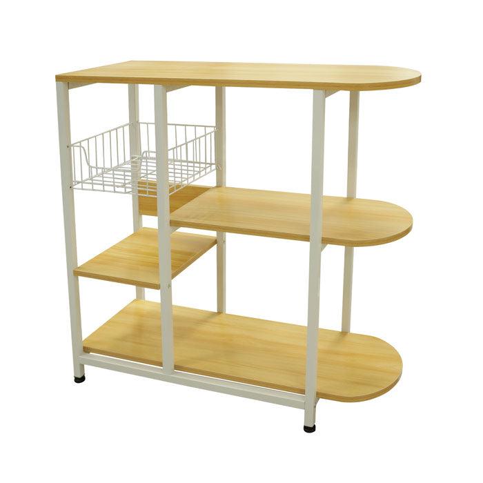 Organizador de cocina LFN043, estructura de madera aglomerada y melamina, medidas 80x76.8x30cm