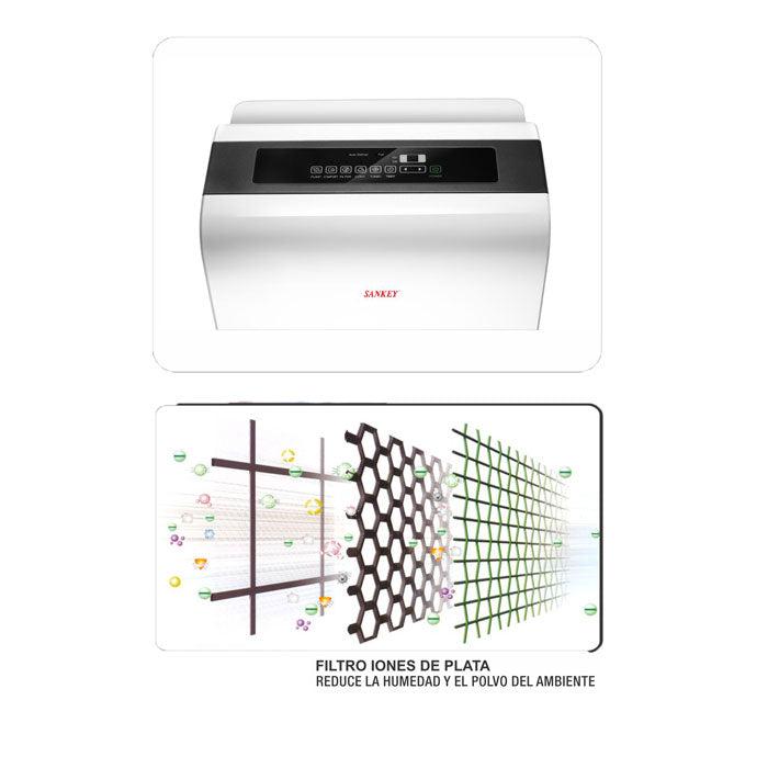 Deshumidificador ED-3001 30 pintas Sankey, panel de control digital, sensor de humedad