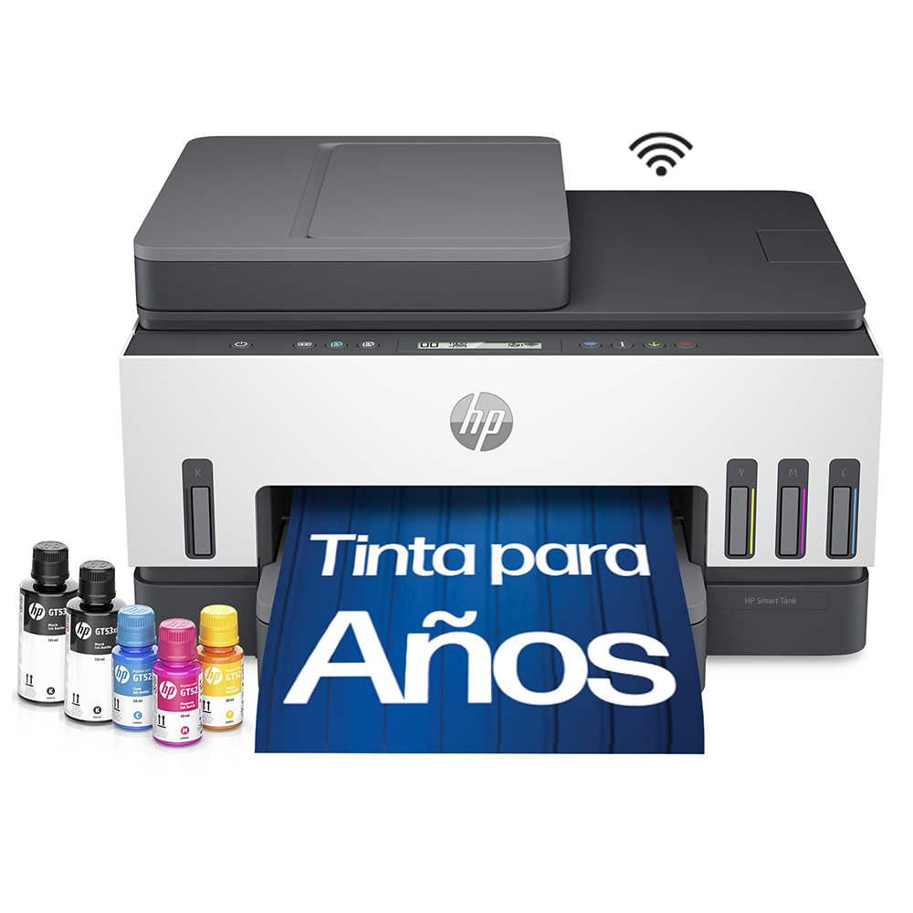 Impresora Multifuncional HP Smart Tank 750 Wi-Fi, Bluetooth
