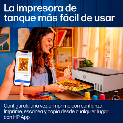 Impresora Multifuncional Smart Tank 720 HP Wi-Fi Smart App Dúplex