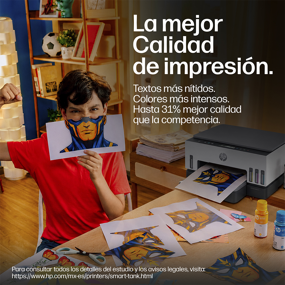 Impresora Multifuncional Smart Tank 720 HP Wi-Fi Smart App Dúplex