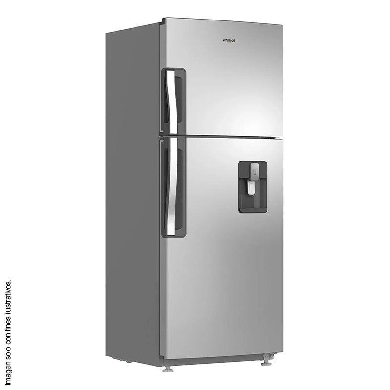 Refrigeradora WhirlpoolTop Mount 9pc, WRW25CKTWW con dispensador de agua