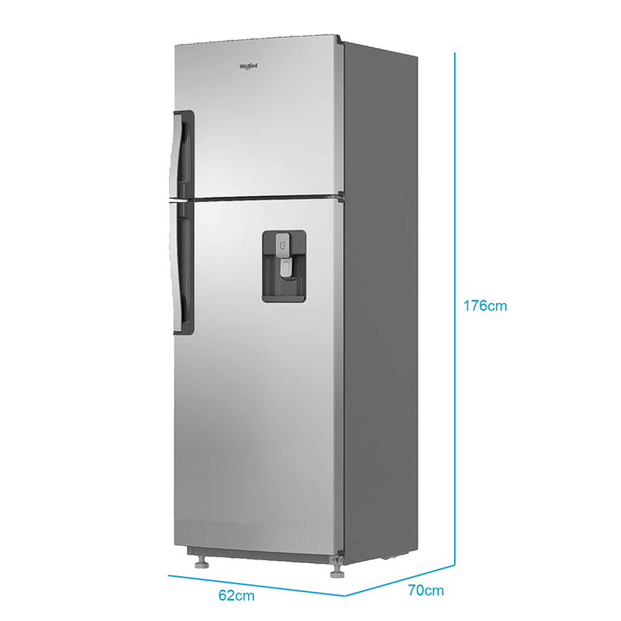 Refrigeradora Whirlpool top mount de 11 pies cúbicos modelo: WRW32CKTWW