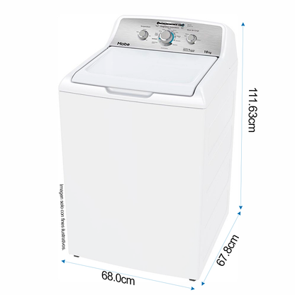 Lavadora 18kg LMA78113CBAB0 Mabe carga superior