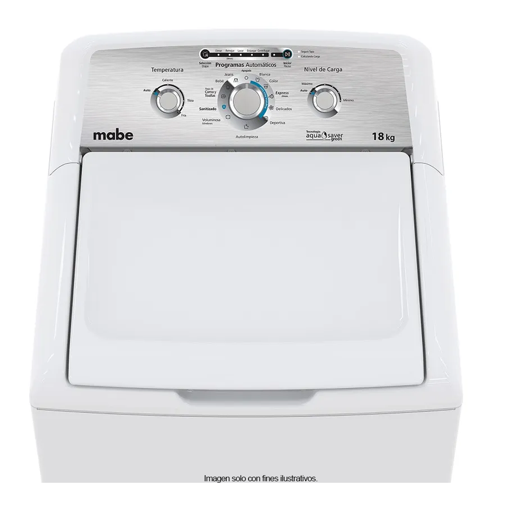 Lavadora 18kg LMA78113CBAB0 Mabe carga superior