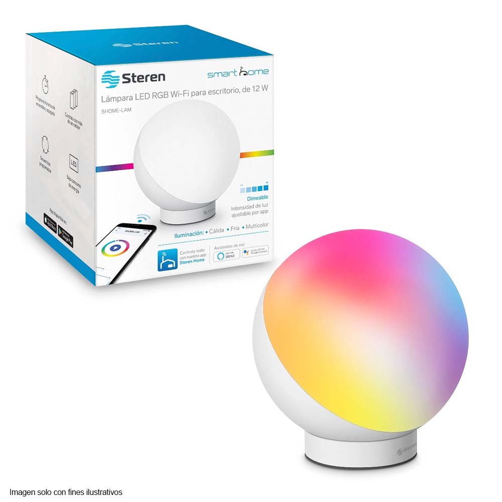 Lámpara para escritorio Smart SHOME-LAM de 12 W multicolor Steren