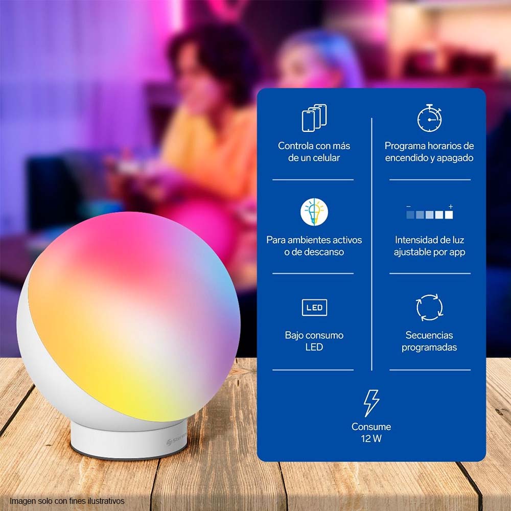 Lámpara para escritorio Smart SHOME-LAM de 12 W multicolor Steren