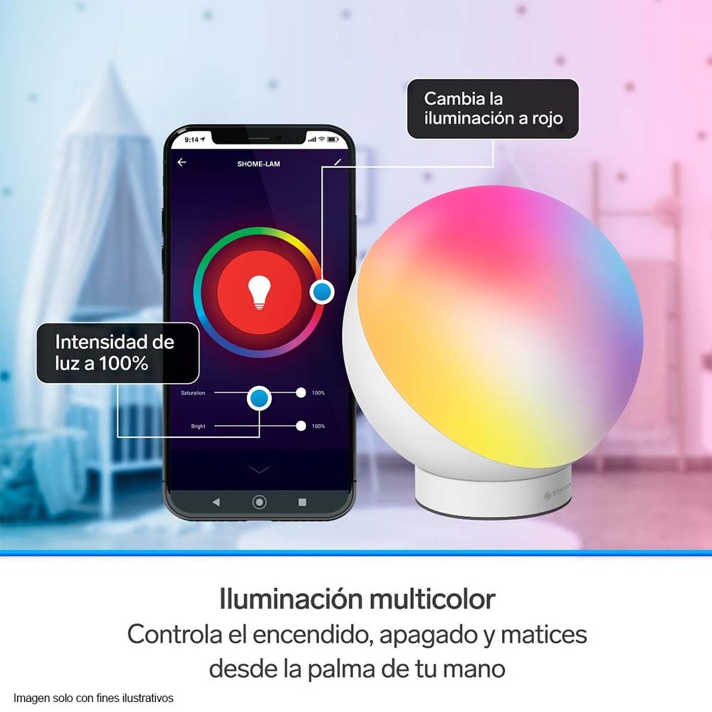 Lámpara para escritorio Smart SHOME-LAM de 12 W multicolor Steren